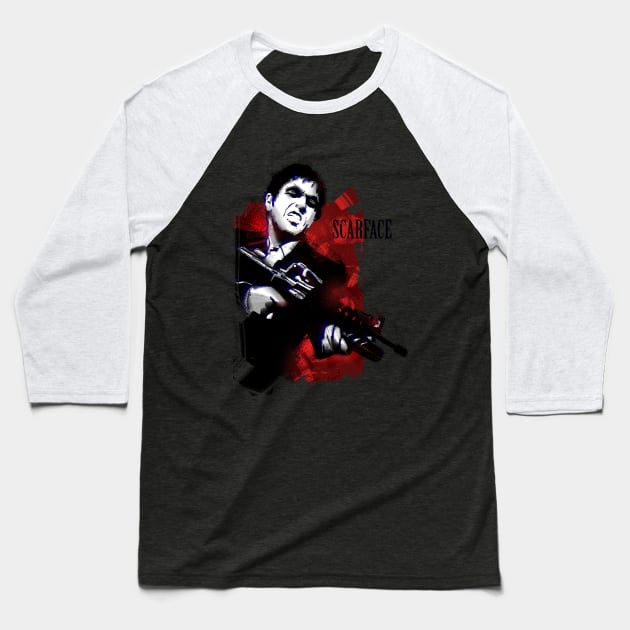 Scarface Baseball T-Shirt by nabakumov